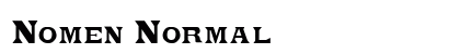 Nomen Normal Preview