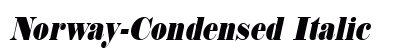 Norway-Condensed Italic font free download
