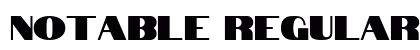 Notable Regular font free download