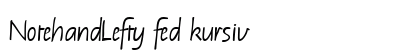 NotehandLefty fed kursiv Preview