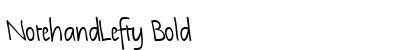 NotehandLefty Bold font free download