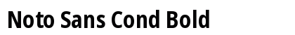 Noto Sans Cond Bold Preview