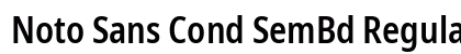 Noto Sans Cond SemBd Regular preview