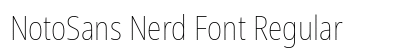 NotoSans Nerd Font Regular Preview