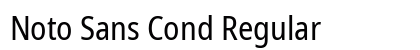 Noto Sans Cond Regular font free download