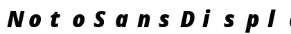 NotoSansDisplay NF Italic Preview