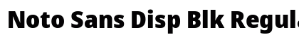 Noto Sans Disp Blk Regular preview