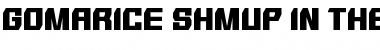 SHMUP in the zone Regular Font