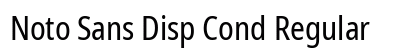 Noto Sans Disp Cond Regular font free download