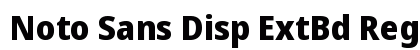 Noto Sans Disp ExtBd Regular font free download