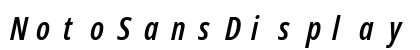 NotoSansDisplay NF Italic Preview