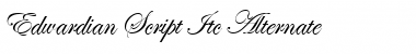 Edwardian Script Itc Alternate Regular Font