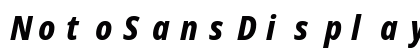 NotoSansDisplay Nerd Font Mono Italic Preview