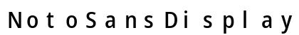 NotoSansDisplay NF Regular Preview
