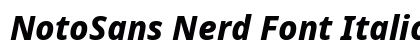 NotoSans Nerd Font Italic font free download