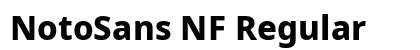 NotoSans NF Regular Preview
