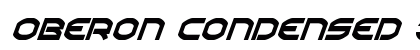 Oberon Condensed Italic Condensed Italic font free download
