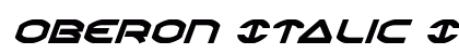 Oberon Italic Italic font free download