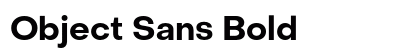 Object Sans Bold font free download