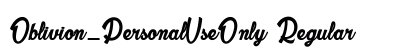 Oblivion_PersonalUseOnly Regular