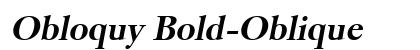 Obloquy Bold-Oblique Preview