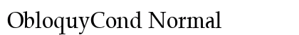 ObloquyCond Normal font free download