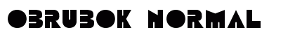 Obrubok Normal font free download