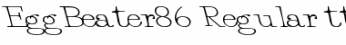 EggBeater86 Font