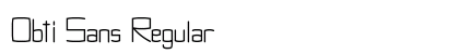 Obti Sans Regular Font Preview Obti Sans Regular Font Preview
