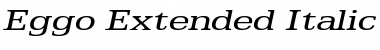 Eggo Extended Italic Font