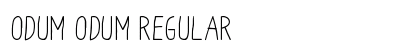 Odum Odum Regular font free download