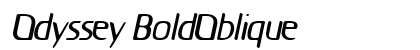 Odyssey BoldOblique font free download