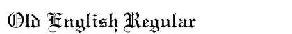 Old English Regular font free download