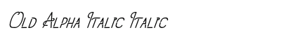 Old Alpha Italic Italic font free download