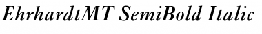 EhrhardtMT-SemiBold Semi BoldItalic Font