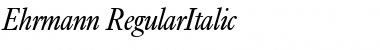 Ehrmann RegularItalic