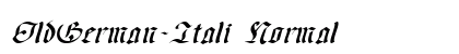 OldGerman-Itali Normal Font Preview