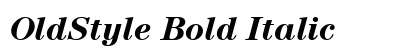 OldStyle Bold Italic Preview