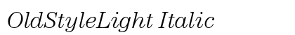 OldStyleLight Italic font free download