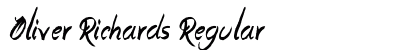 Oliver Richards Regular font free download