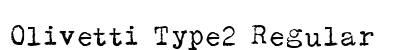 Olivetti Type2 Regular font free download