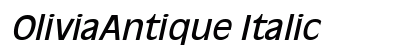OliviaAntique Italic font free download