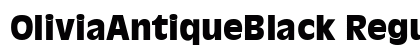OliviaAntiqueBlack Regular font free download