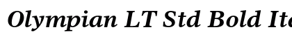 Olympian LT Std Bold Italic Preview