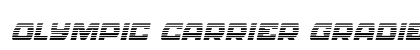 Olympic Carrier Gradient Italic Italic font free download
