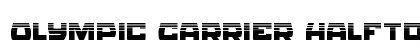 Olympic Carrier Halftone Regular Font Preview