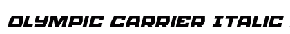 Olympic Carrier Italic Italic font free download