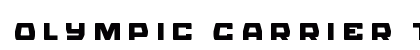 Olympic Carrier Title Regular Font Preview