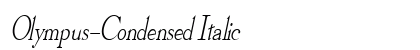 Olympus-Condensed Italic font free download
