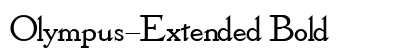 Olympus-Extended Bold Preview
